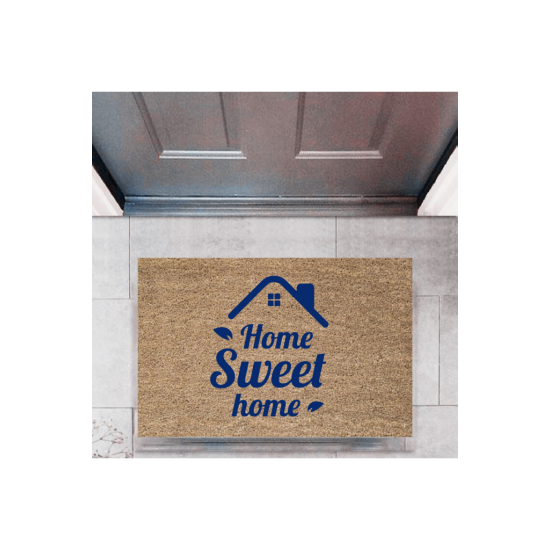 Kapı Önü Paspası Dekoratif Dijital Baskı Home Sweet Home P-2321